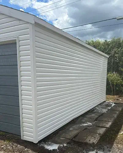 spotless, clean shed